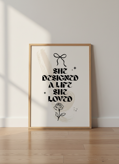 Positive Quote Wall Art | Boho Aesthetic Decor | Motivational Print, Modern Home Gift