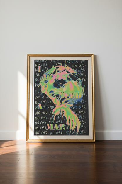 vaporwave wall art | Neon Portrait, Bedroom Decor, Retro Poster