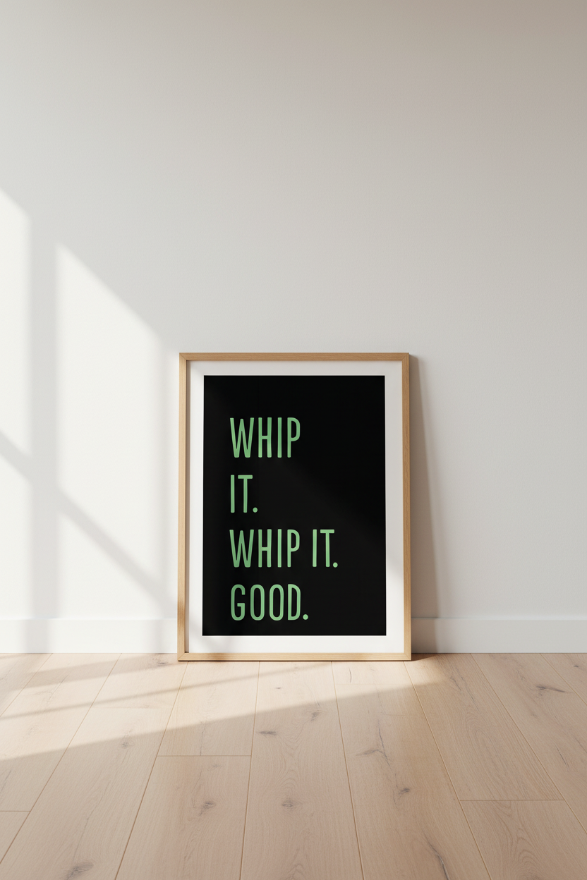 Minimalist Quote Wall Art Print | Kitchen Decor | Funny Bar Poster | Framed Typographic Art | Ready to Hang