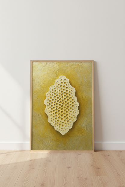Abstract Gold Texture Framed Wall Art | Modern Living Room Decor | Luxury Aesthetic Poster Print | Ready to Hang Canvas