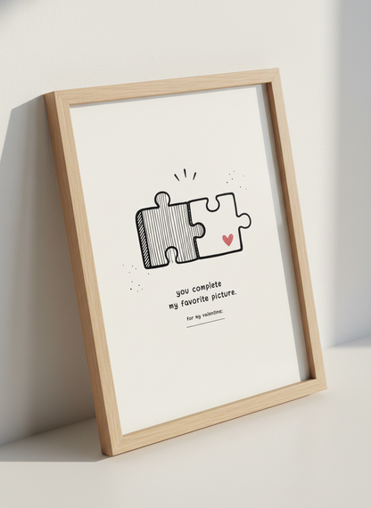 Puzzle Heart Wall Art | Valentine&