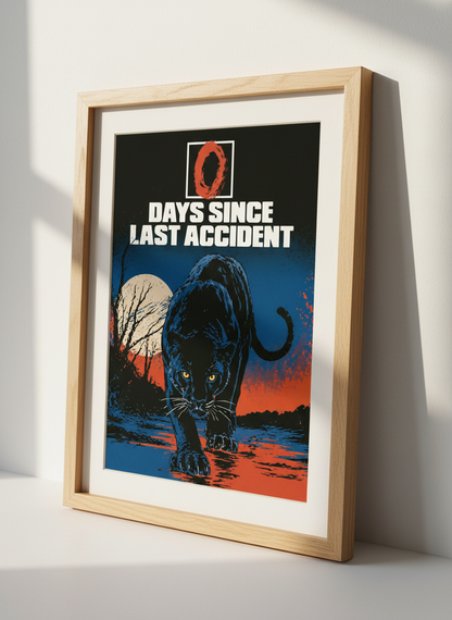 Panther Art Print | Retro Animal Lover Gift | Dark Academia Wall Art