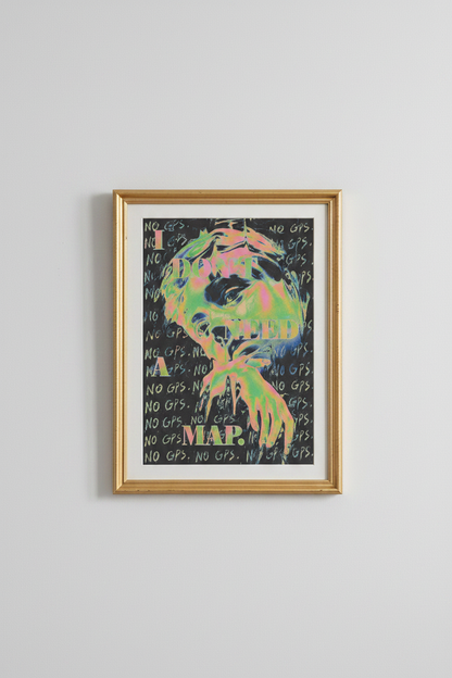 vaporwave wall art | Neon Portrait, Bedroom Decor, Retro Poster