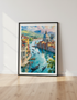 Panoramic Watercolour & Ink Landscape Print | Artistic Wall Art
